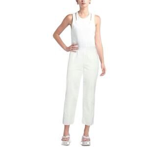 Agnona Ivory Straight Leg Pants Size 48/12